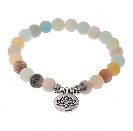 Multi-Color Lotus Flower Bracelet