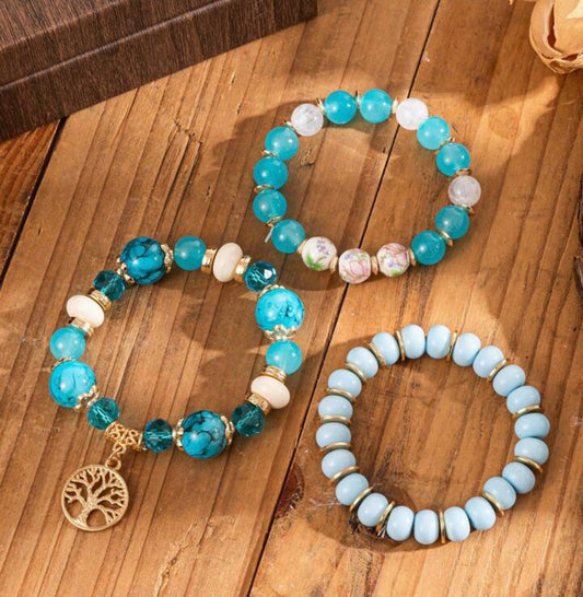 Bohemian Turquoise 3 Layer Bracelet
