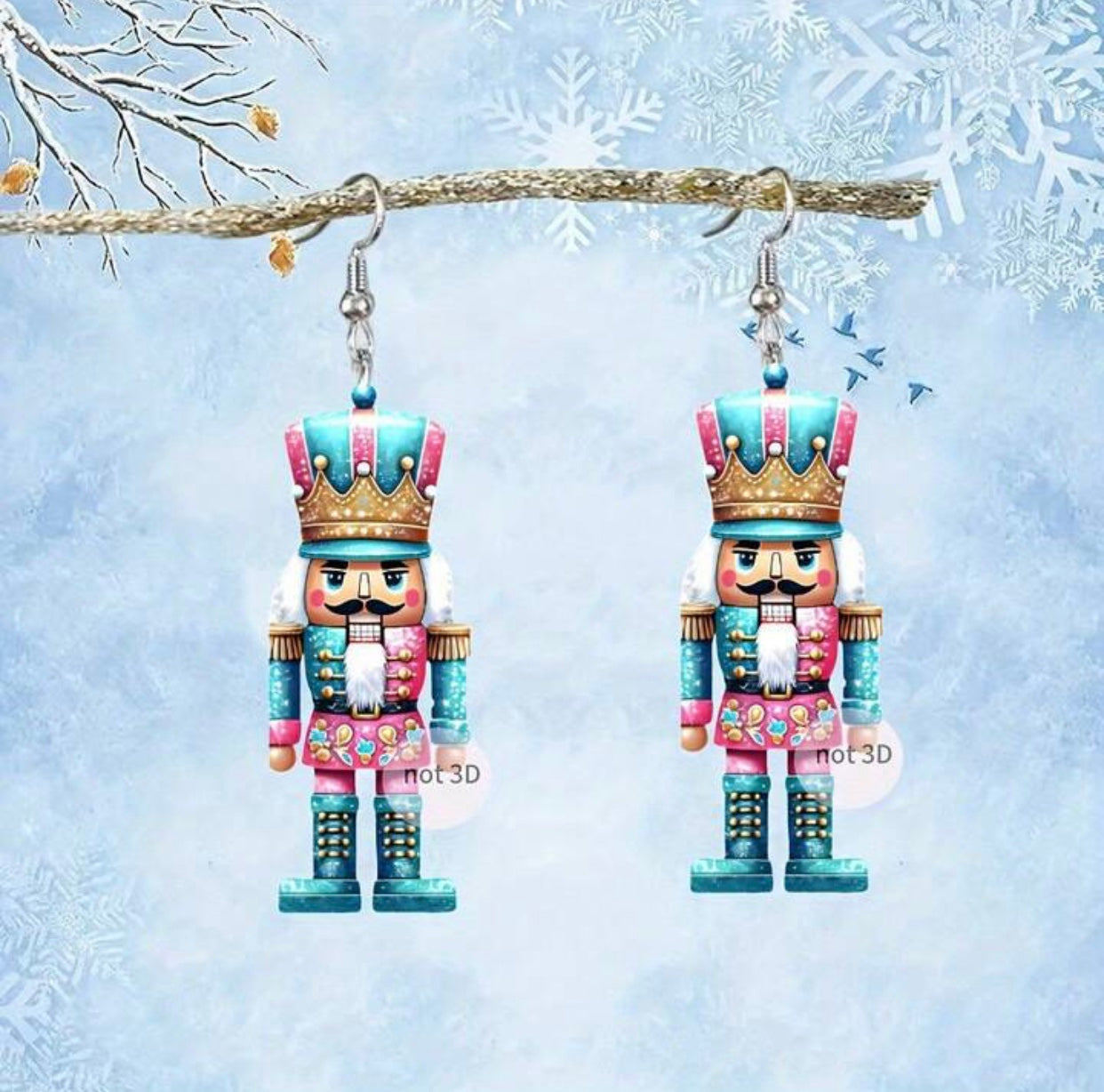 NutCracker Earrings - Blue