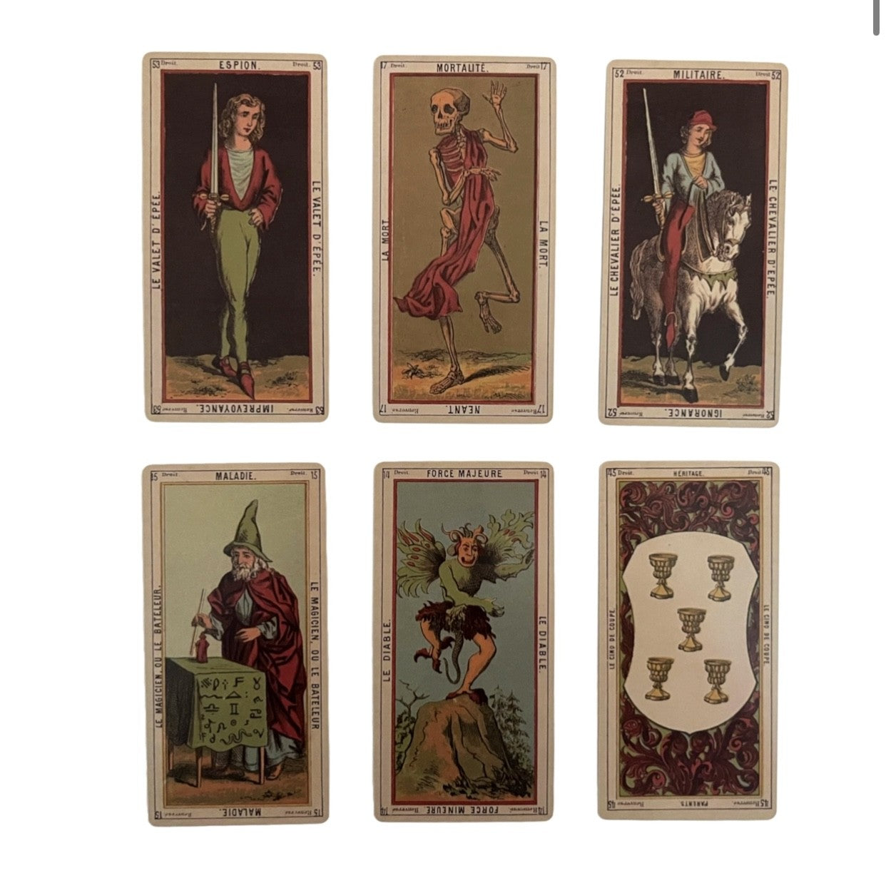 Grand Etteilla Tarot Deck, Circa 1790