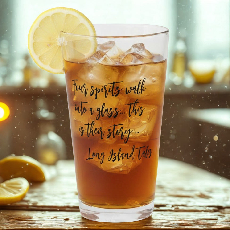 Lifestyle LIT | Four Spirits Iced Tea Glass | Long Island Tales | LIT Spiritual Glassware | 1 Glass
