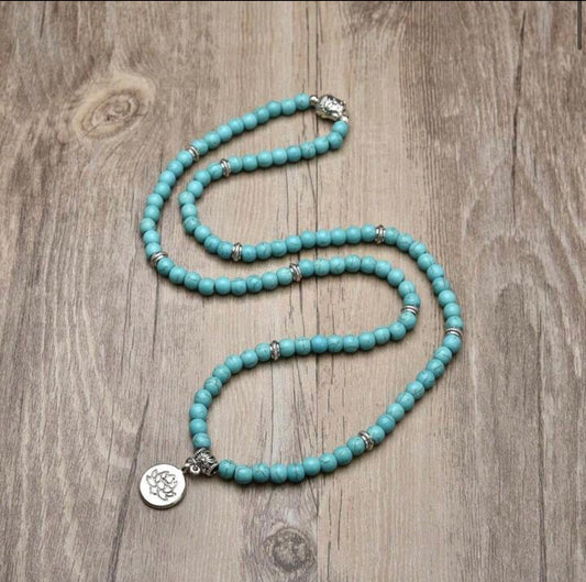 Mala Beads - Green Turquoise