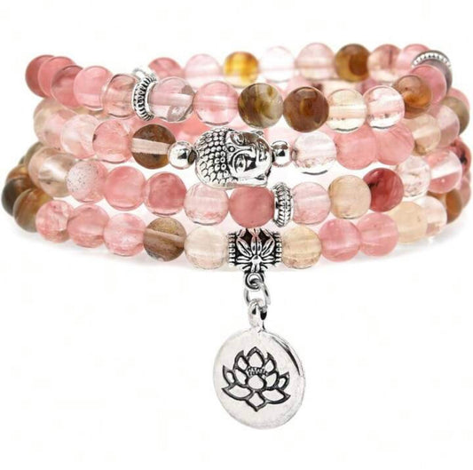 Mala Beads - Pink Tourmaline