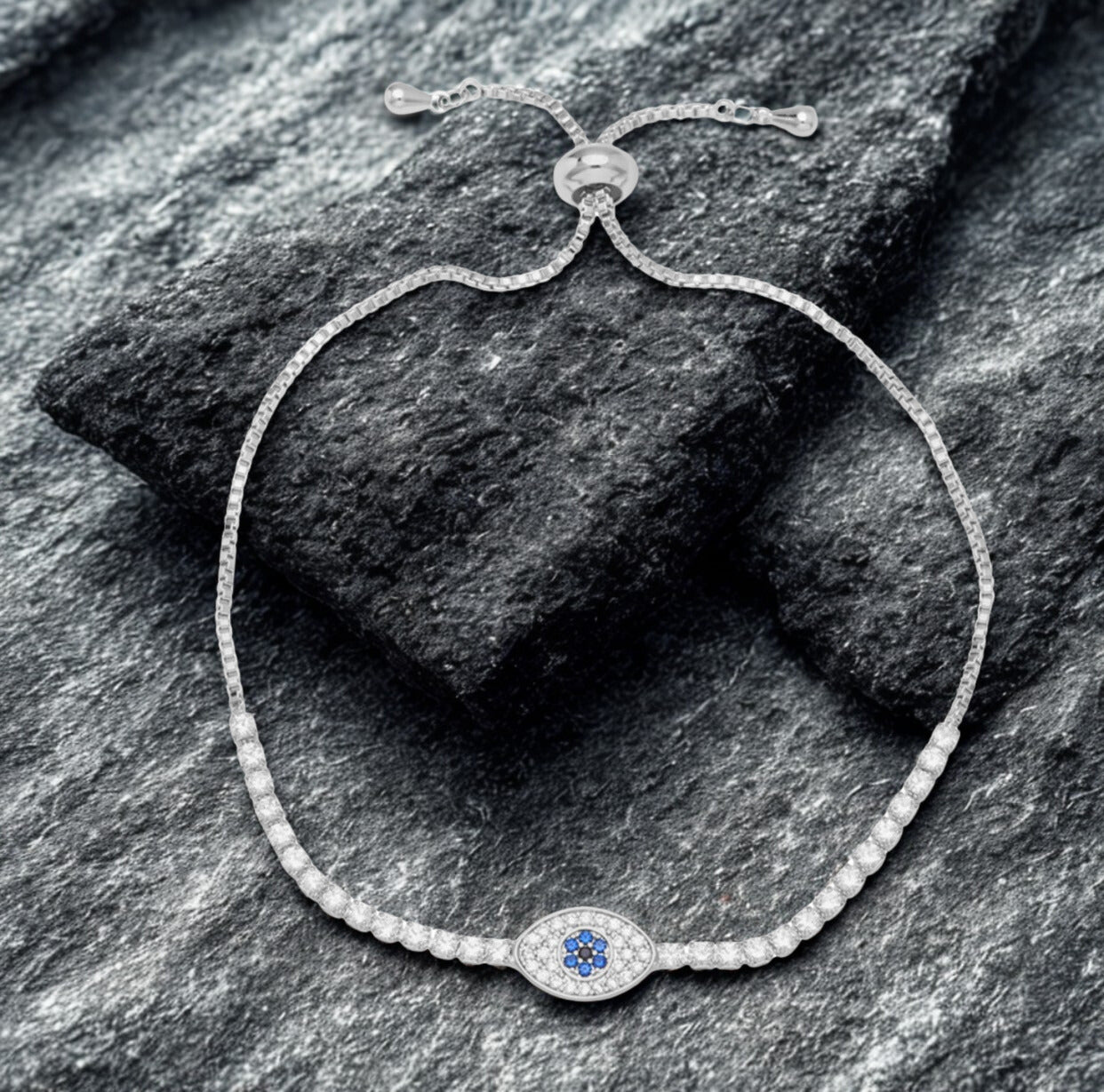 Evil Eye Bracelet - Silver