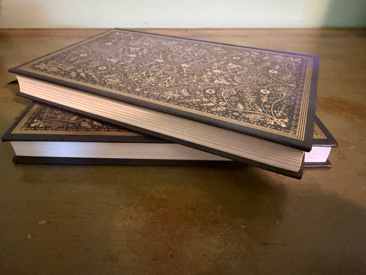 Gratitude | Self Love | Hardcover Jounal | Vintage Navy & Gold | 128 Pages