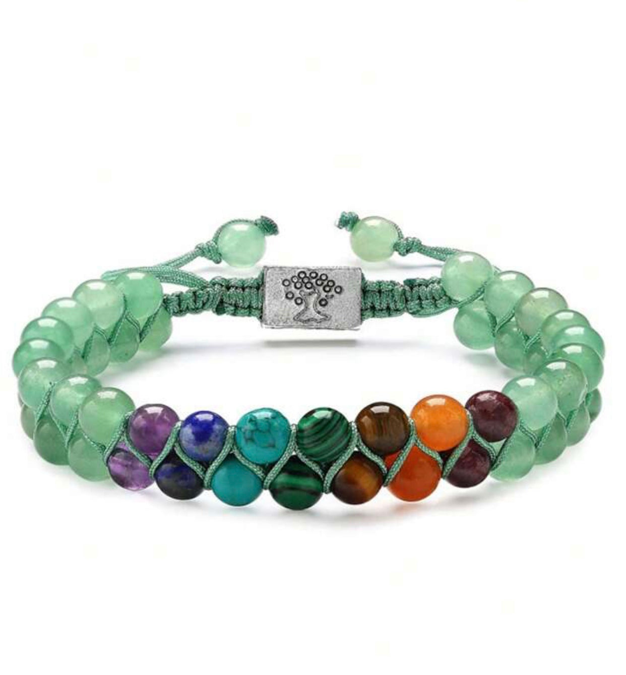 Double Beaded Chakra Bracelet