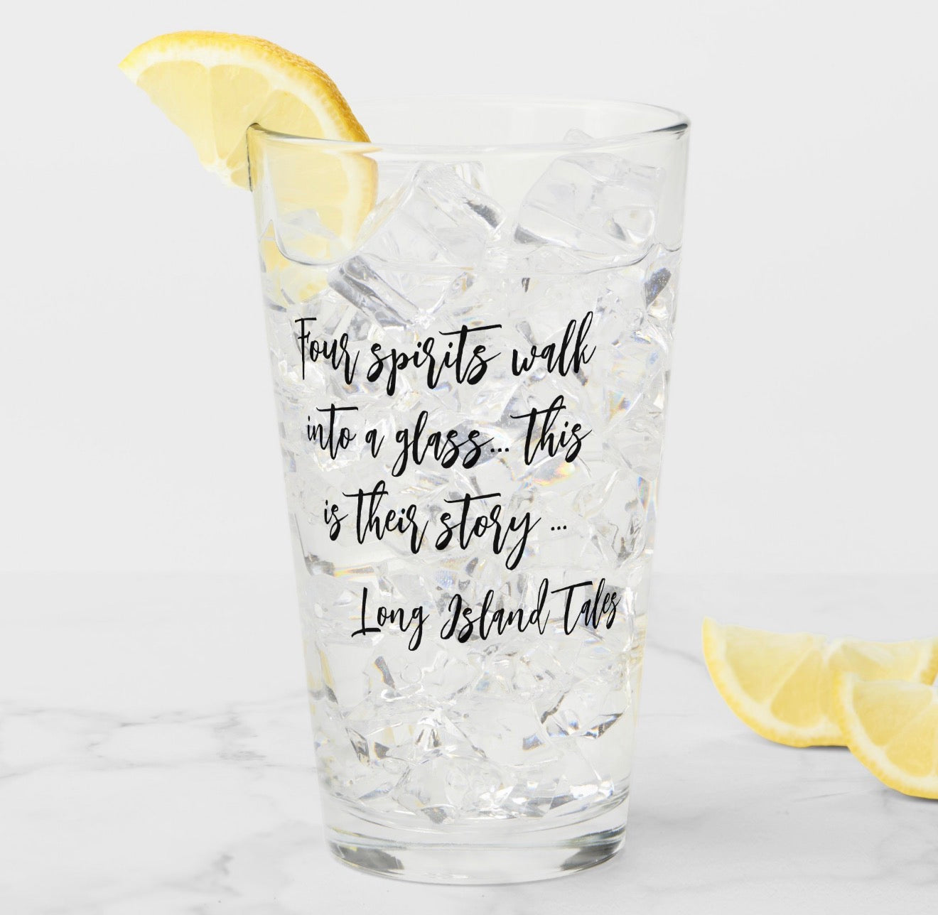 Lifestyle LIT | Four Spirits Iced Tea Glass | Long Island Tales | LIT Spiritual Glassware | 1 Glass