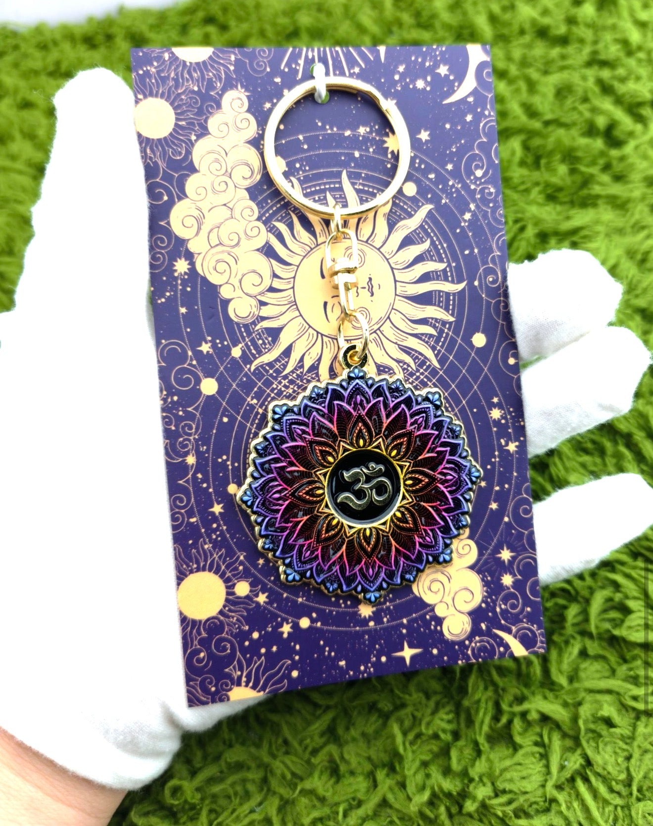 Mystical Keychains | Enamel | Moon| Sun | Lotus | Phoenix | Compass | Mandala