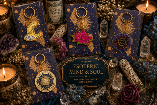 Mystical Keychains | Enamel | Moon| Sun | Lotus | Phoenix | Compass | Mandala