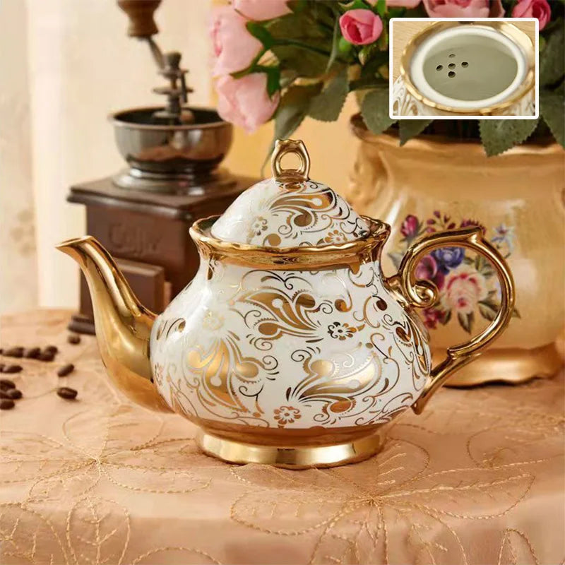Lifestyle | Japanese Hand-Painted Ceramic Teapot 28oz | Artisan Floral & Porcelain Designs