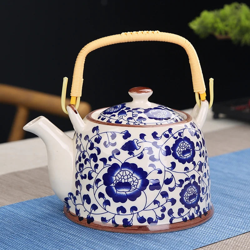 Lifestyle | Japanese Hand-Painted Ceramic Teapot 28oz | Artisan Floral & Porcelain Designs