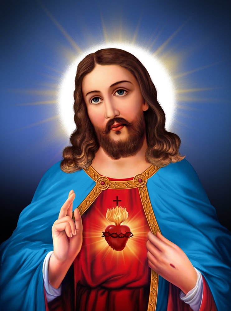 Sacred Heart of Jesus Prayer Card